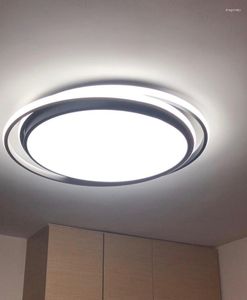 Plafoniere Lampada a Led Moderna Nordic Installazione di superficie ultrasottile Soggiorno Camera da letto Telecomando Decorazione domestica Luce