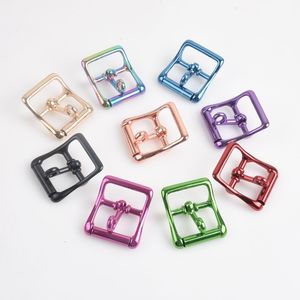 Bag Parts Accessories 5pcs Ivoduff Various Size Locking buckle For Leather Metal Pin Buckle With Lock Tongue Roller in 230719
