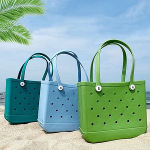 Evening Bags Outdoor Rubber Beach Bag EVA Waterproof Sandproof Durable Open Silicone Tote Pool Sports Storage 230720