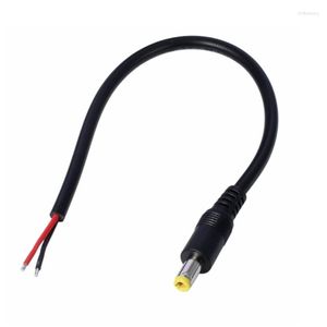 Power Cable 5.5 X 2.5MM Male Plug To Bare Wire Open End Supply DC Cord For Camera