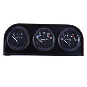 B735 52mm 3 i 1 bilmätare Auto Gauge Water Temperatur Oljetryck Sensor Triple Kit290f