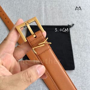 Kadın Moda Tasarımcıları İçin Kahverengi Kemer Altın Gümüş Gümüş İğne Toka Adam Kadın Kemerleri Orijinal Cowhide 3 Tolar genişliği 2.0cm 3.0cm yüksek kalite kutu toptan satış