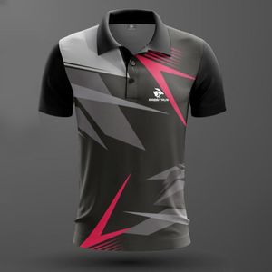 Men's Polos Men Badminton Polo Shirt Table Tennis Clothes Women Tennis T-shirt Quick Dry Male Fitness Gym Tee Top Man Running Sport Clothing 230719