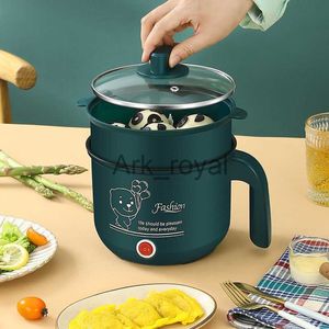 مقلاة كهربائية مصغرة طباخ الأرز الكهربائي آلة الطهي غير الواقصة 18L طبقة SingleDouble Pot Hot Pott Multifunction Cooker Electric Electric For Home J230720