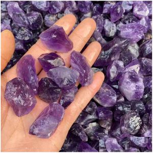 Luźne kamienie szlachetne nieregularne naturalny fioletowy kolor kryształowy Kamień do ręcznie robionego wisiorek naszyjniki brelki biżuterii tworzenie mody akcesori dhwxy
