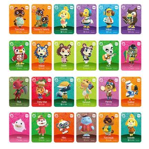 새로운 시리즈 5 24 PCS NFC 카드 Nintendo Animal Crossing 카드 스위치 Wii U New 3DS 401-4242786과 호환됩니다.