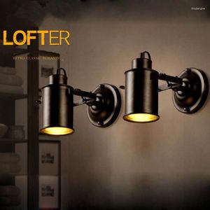 Lampada da parete Loft Industrial Decor Retro Light Indoor Vintage Bar Ristorante Scale Illuminazione domestica Accanto alle lampade da parete per camera da letto