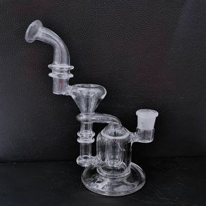 glass smoke hookah w exquisite design and high quality recycler water pipe with excellent welding technology totally handmade hi325E