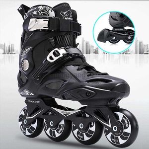 Inline Roller Skates JK Skate Adults Inline Skates Freestyle Slalom Roller Skating Boots Rocked Wheels Skate Patines for Women Men HKD230720