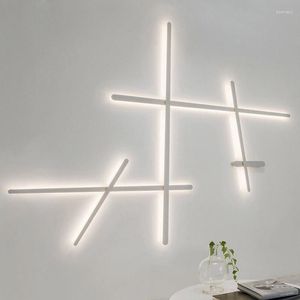 Wall Lamp LED Backlight For Background Bedroom Living Room Staircase Art Decoration Strip Design