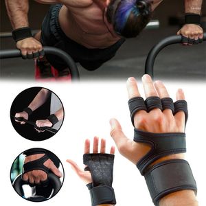 Wrist Support Weight Lifting Gloves With Built-in Wraps Full Palm Protection & Extra Grip Great For Pull Ups Cross Training Fitness