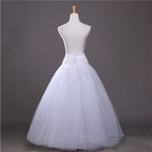 4 Layers Tulle No Hoops Wedding Accessories Petticoat for Bridal Tutu Petticoat Lolita Underskirt Ball Gown Jupon Crinoline264s