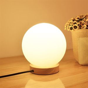 Moderne Globe Ball Runde Glas LED Boden Tisch Schreibtisch Beleuchtung Licht Lampe Weiß Für Schlafzimmer Bar Wohnzimmer Hause Lighting241K