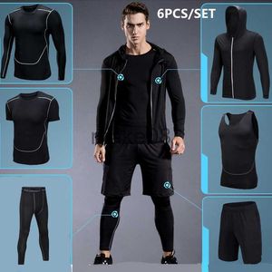 Fatos de treino masculinos Conjuntos de corrida de compressão Terno esportivo masculino Academia Roupa esportiva fitness Secagem rápida Basquete Meia-calça Jogging ao ar livre Treinamento Roupa íntima J230720