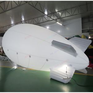 Sand Play Water Fun White Inflatable Airplane Balloon Zeppelin Helium Blimp till salu 230719