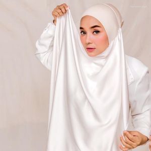 Szaliki natychmiastowe hidżab z czapką Jersey Crinked for Women Muzułmańska moda islam hidżabs szalik