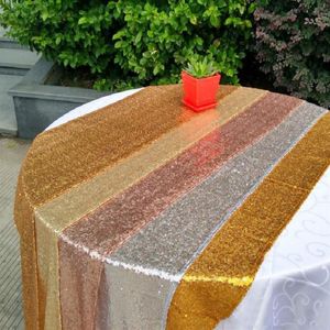 Ładna tkanina kwadratowa okładka stołowa długość na przyjęcie weselne stoły do ​​dekoracji cekin