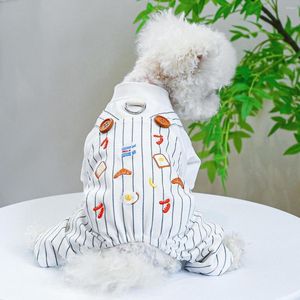 Hundklädkläder Jumpsuits Pet Pyjamas Spring Summer Costume For Small Medium Dogs Overalls Valp Tillbehör Kläder Rompers