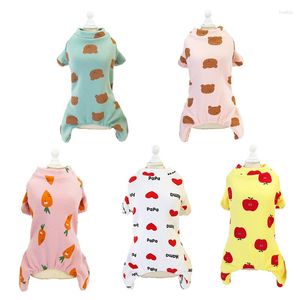 Abbigliamento per cani Cute Print Puppy Cat Tuta per cani di piccola taglia Cotone invernale Pomerania Yorkies Pigiama Pagliaccetti Mascotas Abbigliamento Disfraz Perro