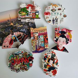 Kylmagneter Japan reser souvenir japanska koi musume osaka hem dekoration harts kylskåp samling gåvor 230721