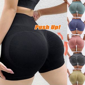 Calças femininas capri leggings push up curtas femininas esportes yoga shorts elásticos sem costura cintura alta treino calças curtas sexy meias femininas roupas fitness 230720