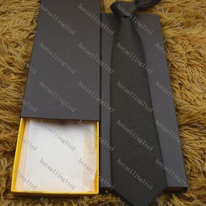 Men's Letter Tie Silk Necktie Little Jacquard Party Wedding Woven Fashion Design with box L889280B