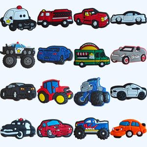 Shoe Parts Accessories Charms For Clog Monster Truck Police Decoration Different Shaped Diy Shoes Pins Kids Boys Girls Teens Men Wom Otp18