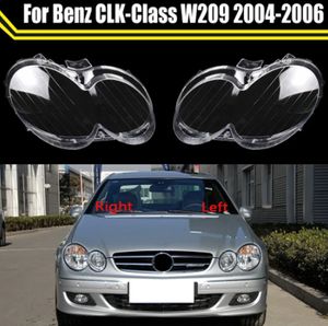 Para Mercedes Benz CLK-Class W209 2004-2006 Farol dianteiro do carro lente capa transparente abajur vidro abajur tampas farol shell