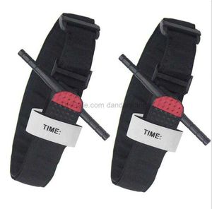 Utomhushjälpskombat applikation Knäskydd Snabb frisläppande Buckle Medical Cat Tourniquet Strap Life Saving Single Handed Application Tourniquet Bandage