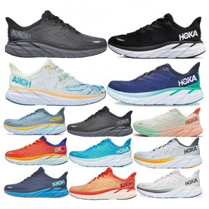 Hoka Clifton 8 Running Shoes Athletic Local Boots 9 White Training Sneakers Accepterade Lifestyle Stötdämpning Highway Designer Women Män 36-45