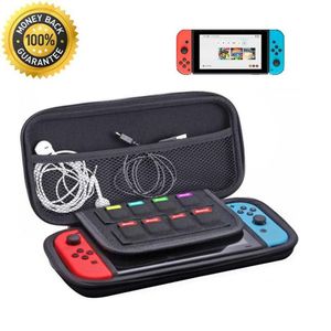 Deluxe Carrying Case Hard Protective Travel Storage Bag för NS Switch Game Card Jon Con Controller Protective Eva Hard Carry Bag S2707