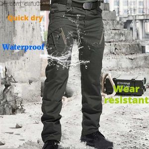 Mäns byxor Urban Military Tactical Pants Men's Swat Combat Pants Herrvandring Hunting Waterproof Casual varor Pants Z230721