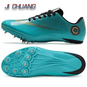 Safety Shoes Unisex track and field shoes Pu pointed sports shoes Running spikes Non slip pointed track and field comprehensive training shoes 230720