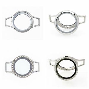 Tennis 5pcs 10pcs 30mm Magnetic Glass Floating Locket Copy Stainless Steel Watch Wrap Bracelets Bangle Fit For Charms Jewelry255Z