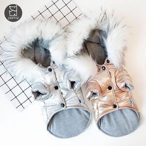Обувь роскошная зимняя собачья куртка щенка для собачья одежда для собачьей одежды осень и зимние два фута собачьих палоч