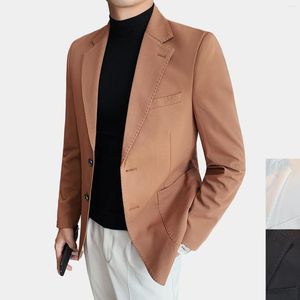 Мужские костюмы Slim Fit Top Top Double Split Two Button Coat Business Casual с двойным использованием высококачественная аутентичная