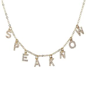 Pendant Necklaces Taylor The Swift "Speak Now" Music Necklace Luxury Stainless Steel Crystal Charm Jewelry Choker Inspired Gifts