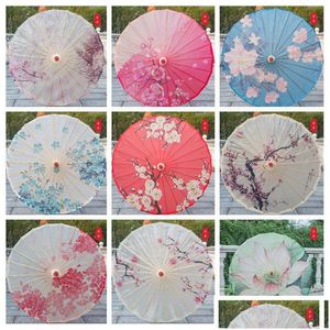 Parasol papierowy papier chiński chiński tradycyjny rzemiosło drewniane rączka papiery olejowe parasol impreza impreza