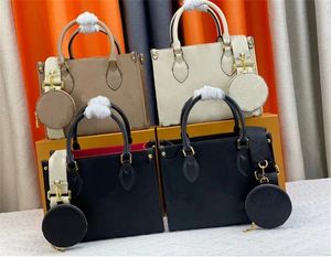 2023 Ny modeklassisk Tote Luxury Designer Bag Women's Leather Crossbody Bag Women's Shoulder Bag präglad Messenger Bag