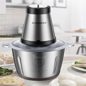 New kitchen commercial 220V 300W stainless steel 2L capacity electric chopper meat grinder chopper food slicer196H