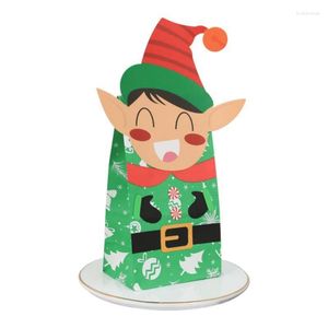 ギフトラップクリスマスウェディングキャンディークッキーバッグセルフスタンドホルダーカップケーキビスケットハンドメイドDIYクラフトペーパーパッケージバッグ