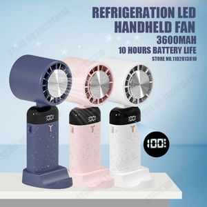 Mini ventilatore portatile da 3600 mAh refrigerazione a semiconduttore portatile raffreddamento ventola da tavolo pieghevole dispositivo di raffreddamento dell'aria del collo appeso all'aperto