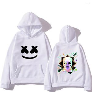 Hoodies masculinos de estilo quente Marsmello Heavy Mental Anime Kawaii Manga Sweatshirts Cute Clothes Estetic Pocket Streetwear Cartoon Hoody