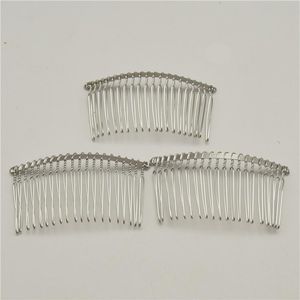 50pcs Black gold silver 20 Teeth Wedding Bridal DIY Wire Metal Hair Comb Clips Hair Findings Accessories285J