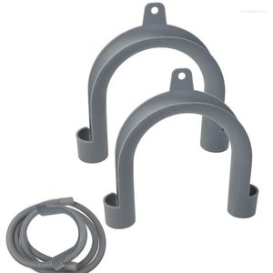 Set di accessori per il bagno Morsetto per tubo flessibile di scarico per lavatrice Supporto a forma di U Lavastoviglie per vestiti durevoli