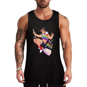 Herrtankstoppar rider med stolthet - gay topp gym t -shirt män