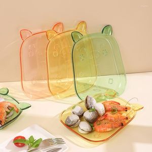 Plates Home Creative Bone Spitting Dish Fruit Plate Cake InventTory Heart Storage Table Candy Dinner Kitchen Utensils