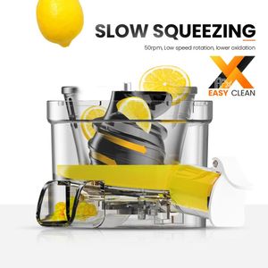 Boormachine Miui Petit Slow Juicer Estrattore di succo elettrico portatile Frullatore per succo di frutta al limone Facile da pulire Può fare il gelato Minipro