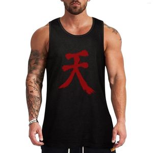 Topy z czołgami męskimi Street Fighter Akuma Top Gym T-shirts Letni ubrania odzieżowe