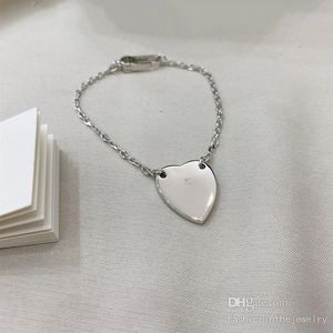 Colar de moda designer de joias gargantilha de luxo amor coração pingente colares e conjunto de pulseira festa para meninas crianças irmãs casais277l